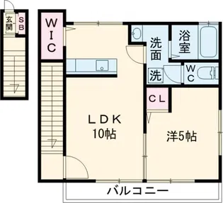 クレール【2階】の間取り