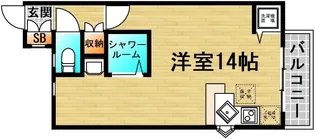エクセレンス目黒【1階】の間取り
