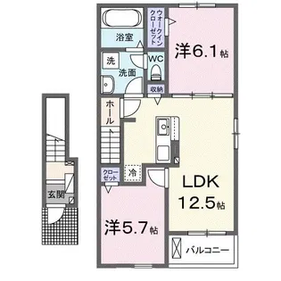 メゾン ニュー コモ【2階】の間取り