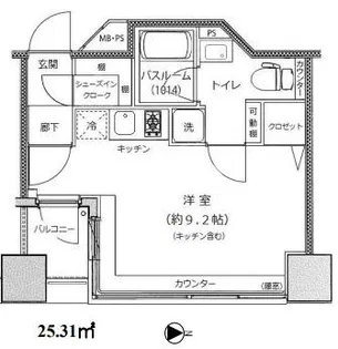 アイフォート千住曙町【7階】の間取り