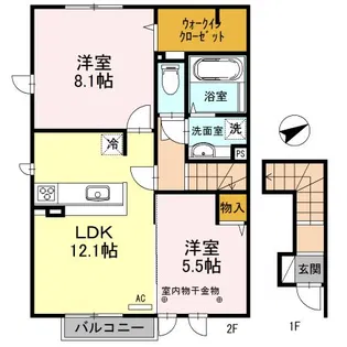 プレミアHIII【2階】の間取り