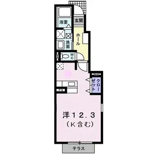 アウローラII【1階】の間取り
