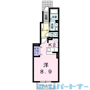 モンテ・リューI【1階】の間取り
