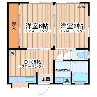 宮城県宮城郡松島町松島字小梨屋【アパート】の間取り