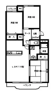 メゾンプレザートII【2階】の間取り