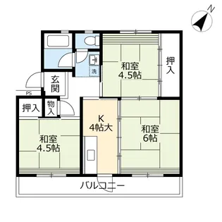 UR梅ノ木【4階】の間取り