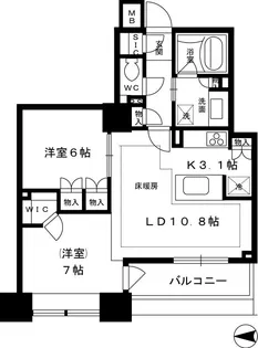 ライオンズ四谷タワーゲート【10階】の間取り
