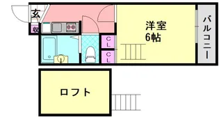 平野市町マンション【1階】の間取り
