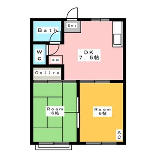 ハーベスト87【1階】の間取り