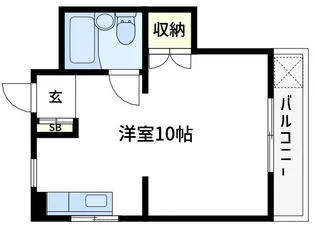 コーポHanabusa【3階】の間取り