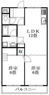 ル・モンド交成【4階】の間取り