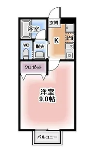 ドミール・ウィズ【2階】の間取り