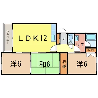 エーコーあけぼの【3階】の間取り