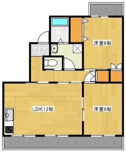 ソシア安松【4階】の間取り