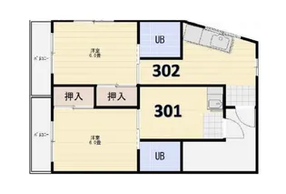 サニーハイツ【3階】の間取り