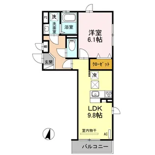 アズール【2階】の間取り