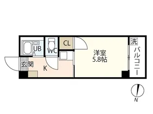 ダイヤレジデンス五日市【5階】の間取り