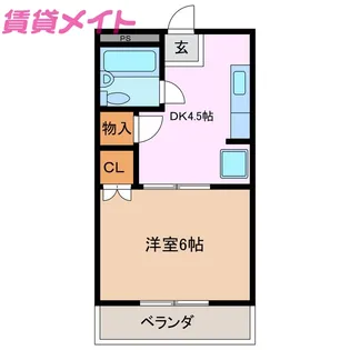 アーバンライフ柘植【1階】の間取り