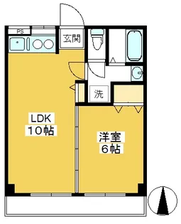 小川橋コーポ【2階】の間取り
