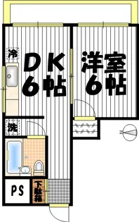 平田ビル【2階】の間取り