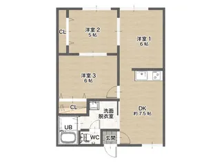 ドリームハイツ御園【1階】の間取り