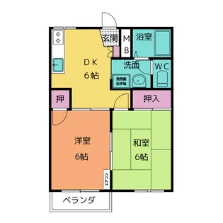 リブェールA棟【2階】の間取り