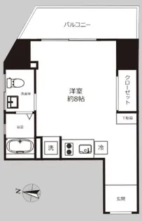 ベルファース東麻布【3階】の間取り