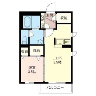 ポルトフィーノ【1階】の間取り