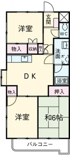 山星マンション【6階】の間取り