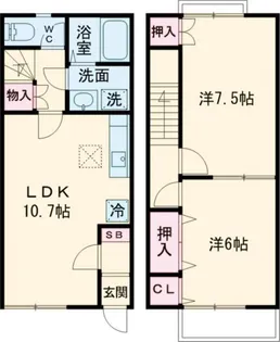 三重県桑名市大字播磨【一戸建】の間取り