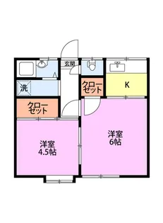 コーポクリーン【2階】の間取り