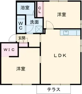 サンヴィレッジ西桜木B【1階】の間取り
