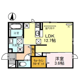 Sky・Mit平成【1階】の間取り