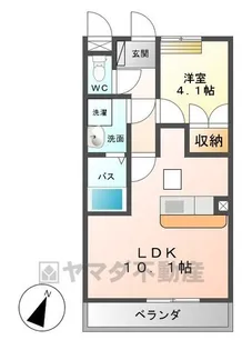 ルミエールユウ【1階】の間取り