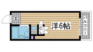 ネオダイキョー三宮【3階】の間取り