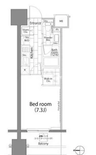 パークハビオ平河町【8階】の間取り