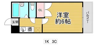 グラヴィール鶴和【3階】の間取り