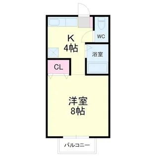 リバーサイドB【2階】の間取り