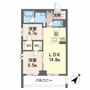 CLASSEUM連坊II【1階】の間取り