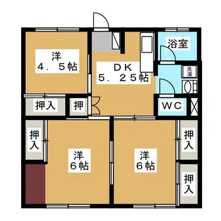 エコーハイツ小林【1階】の間取り