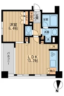 東京都江東区森下2【マンション】の間取り