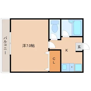 熊本県熊本市東区月出2【マンション】の間取り