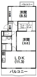 ピアンテ四ツ池【4階】の間取り