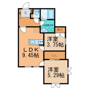 メゾン・ド・リエール【2階】の間取り