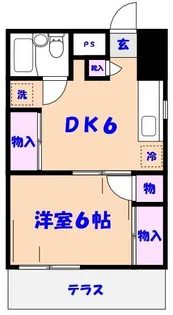 パシフィックコーポII【1階】の間取り