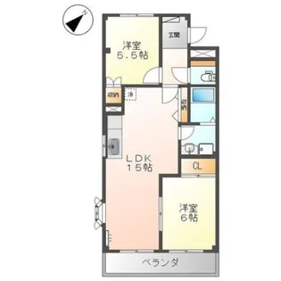 エルトハイムS【2階】の間取り