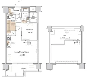 1LDKの間取り画像