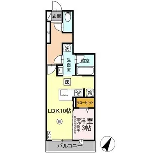 ソラリス【1階】の間取り