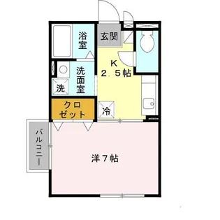 アミティエ山本【1階】の間取り