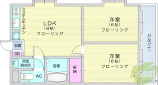 コーポマルジュ【3階】の間取り